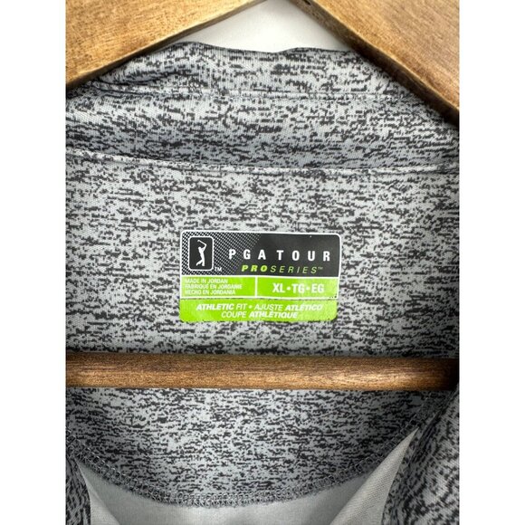 PGA TOUR Mens Gray Short Sleeve Collared Polo Shirt Size XL - Picture 4 of 7